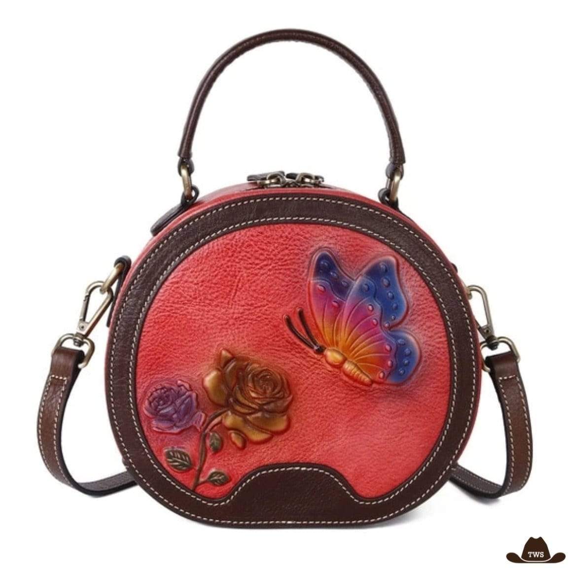 Sac Cuir Fleuri – Image 3
