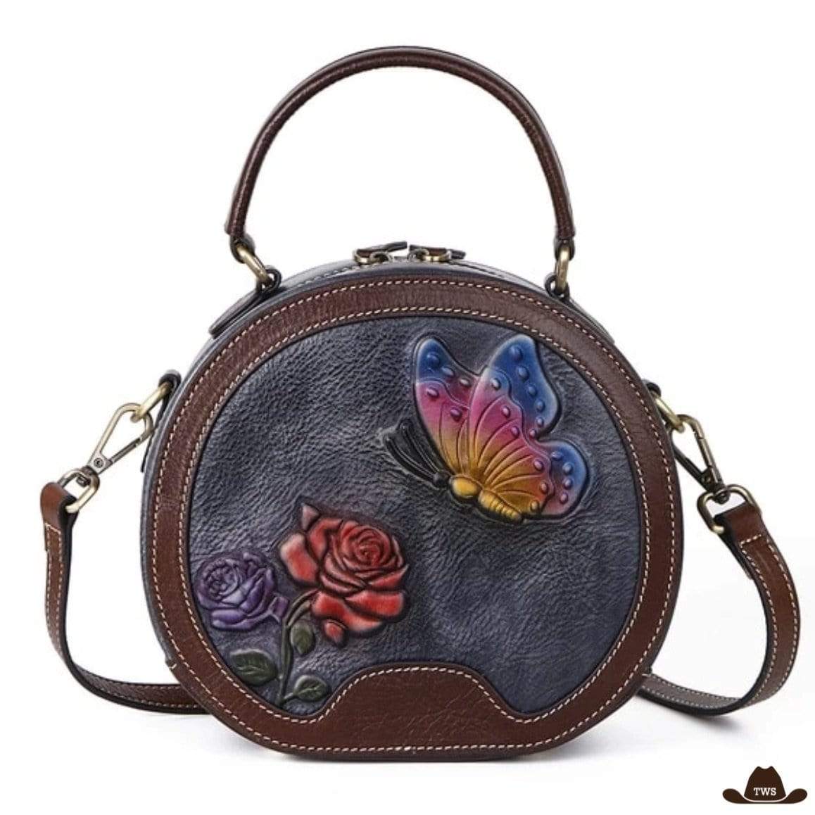 Sac Cuir Fleuri – Image 4