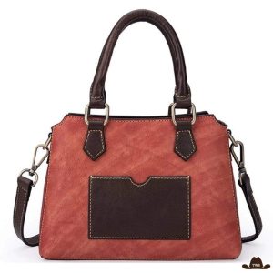 Sac Cuir Motif Floral