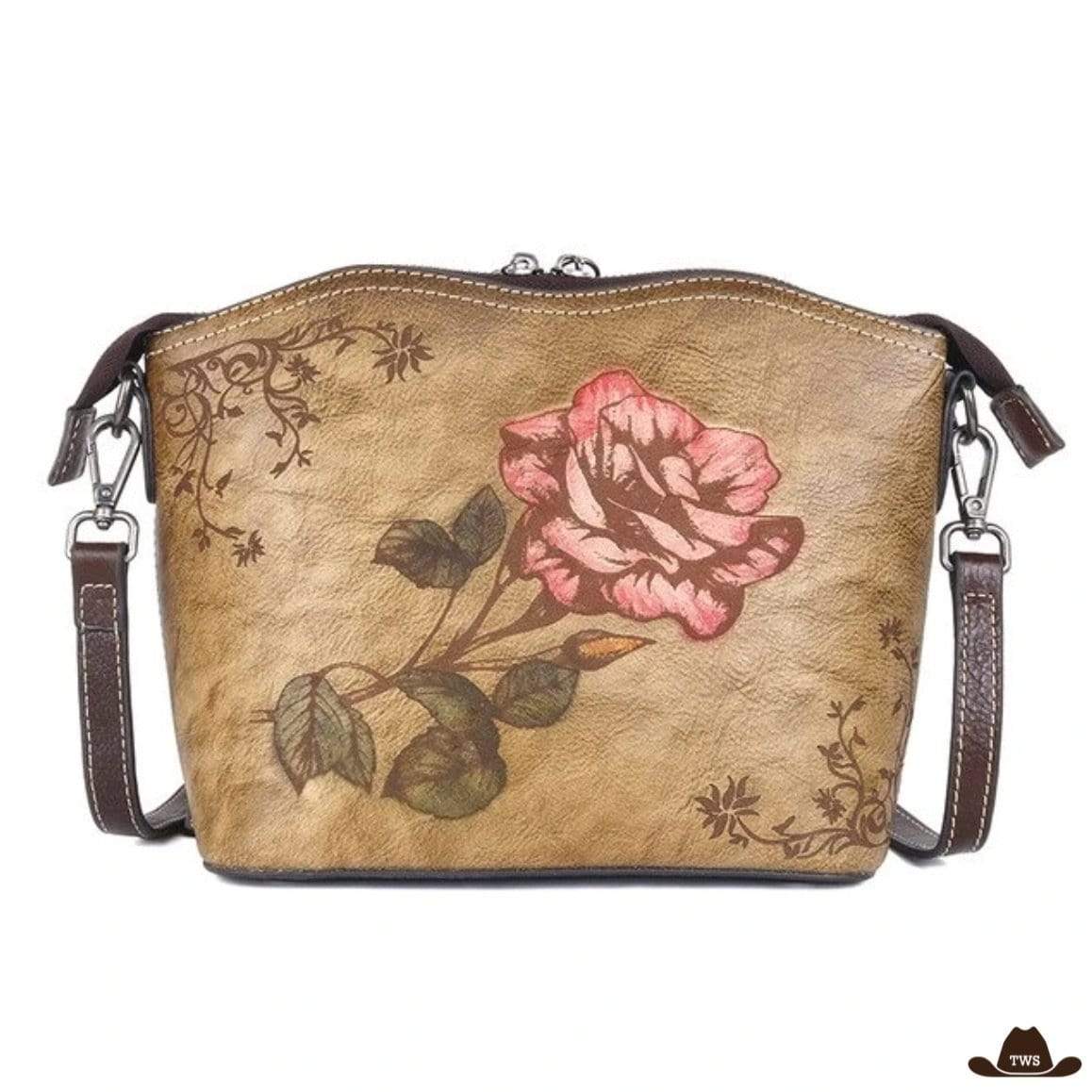Sac Fleur en Cuir – Image 4