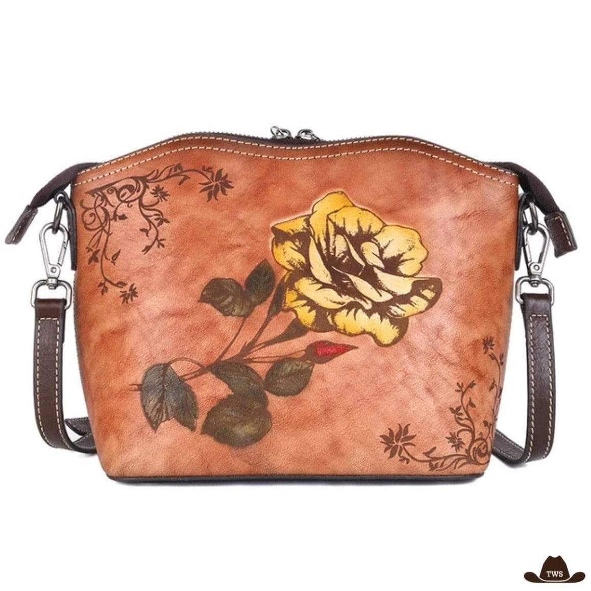 Sac Fleur en Cuir – Image 3