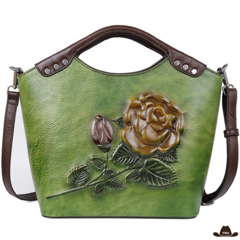 Sac Floral Cuir – Image 4