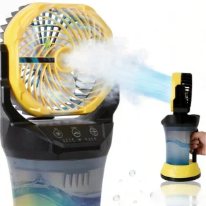 Ventilateur brumisateur portable sur batterie 15 000 mAh