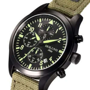 Montre pour homme HOLUNS – Chronographe sportif multifonction