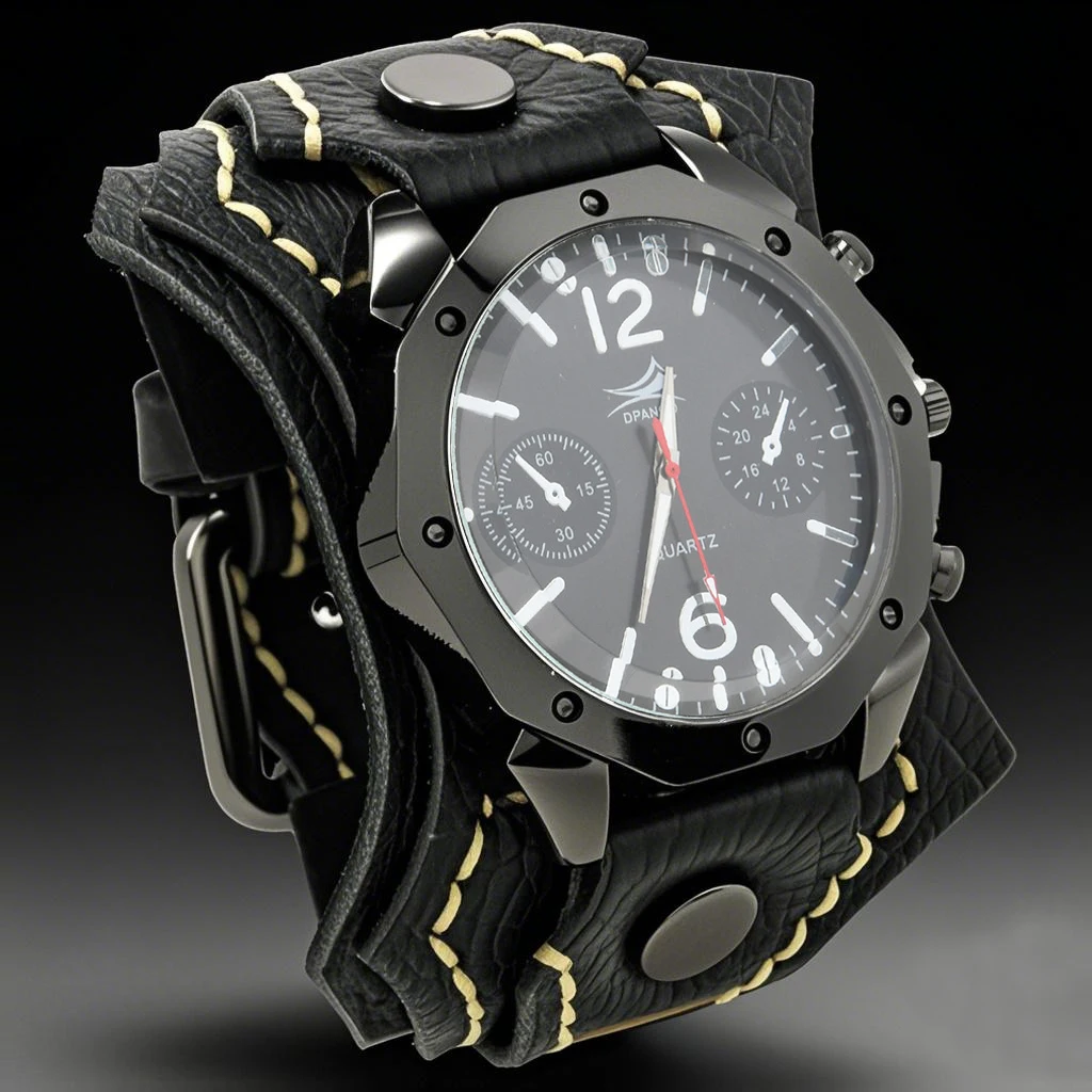 Montre à quartz pour homme style punk – Image 4