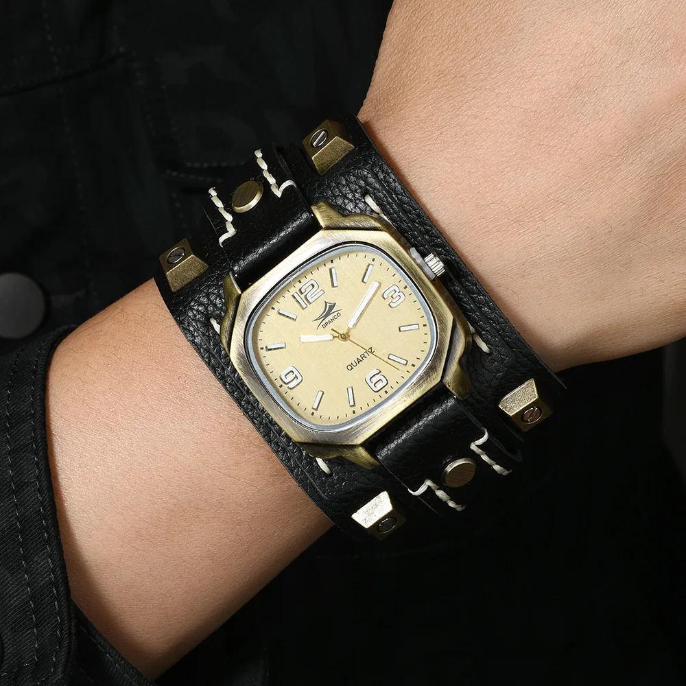 Montre à quartz pour homme style rétro punk – Image 3