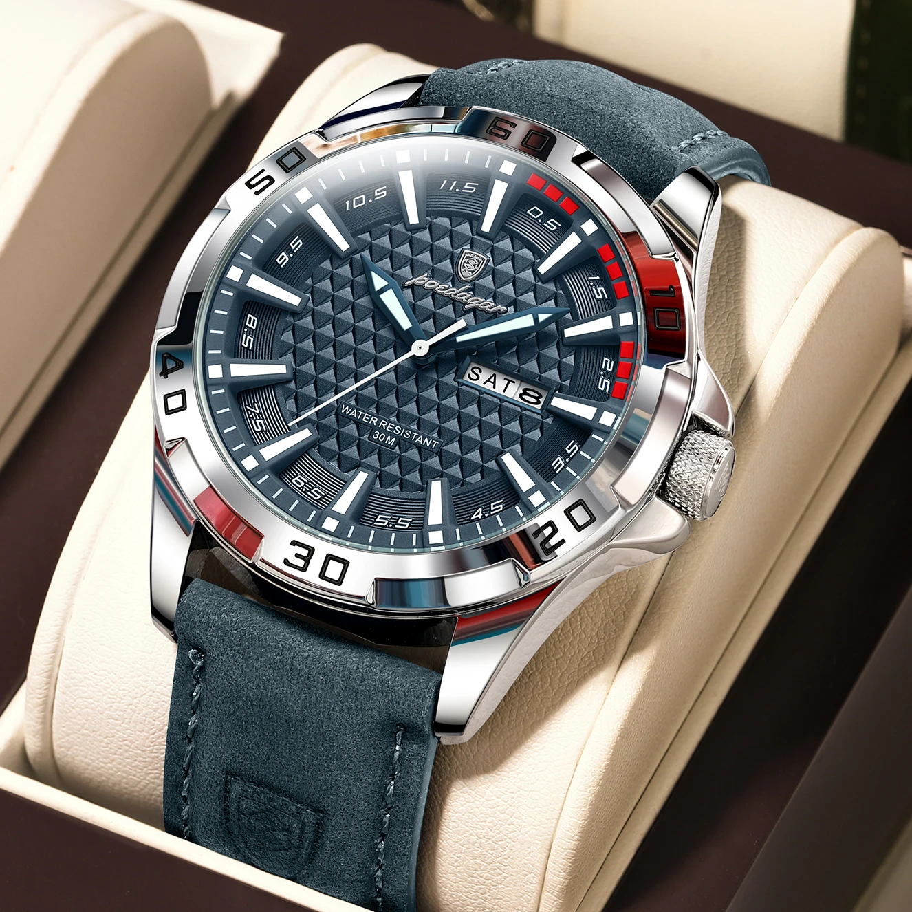 Montre-bracelet pour homme POEDAGAR – Image 2