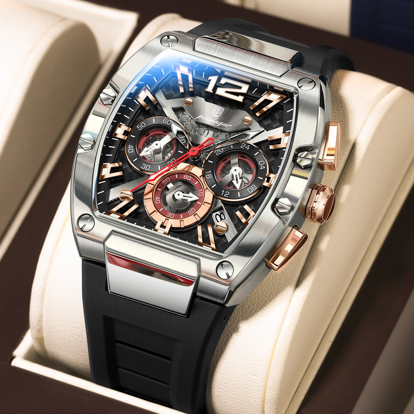 Montre à quartz de luxe pour homme POEDAGAR – Image 7