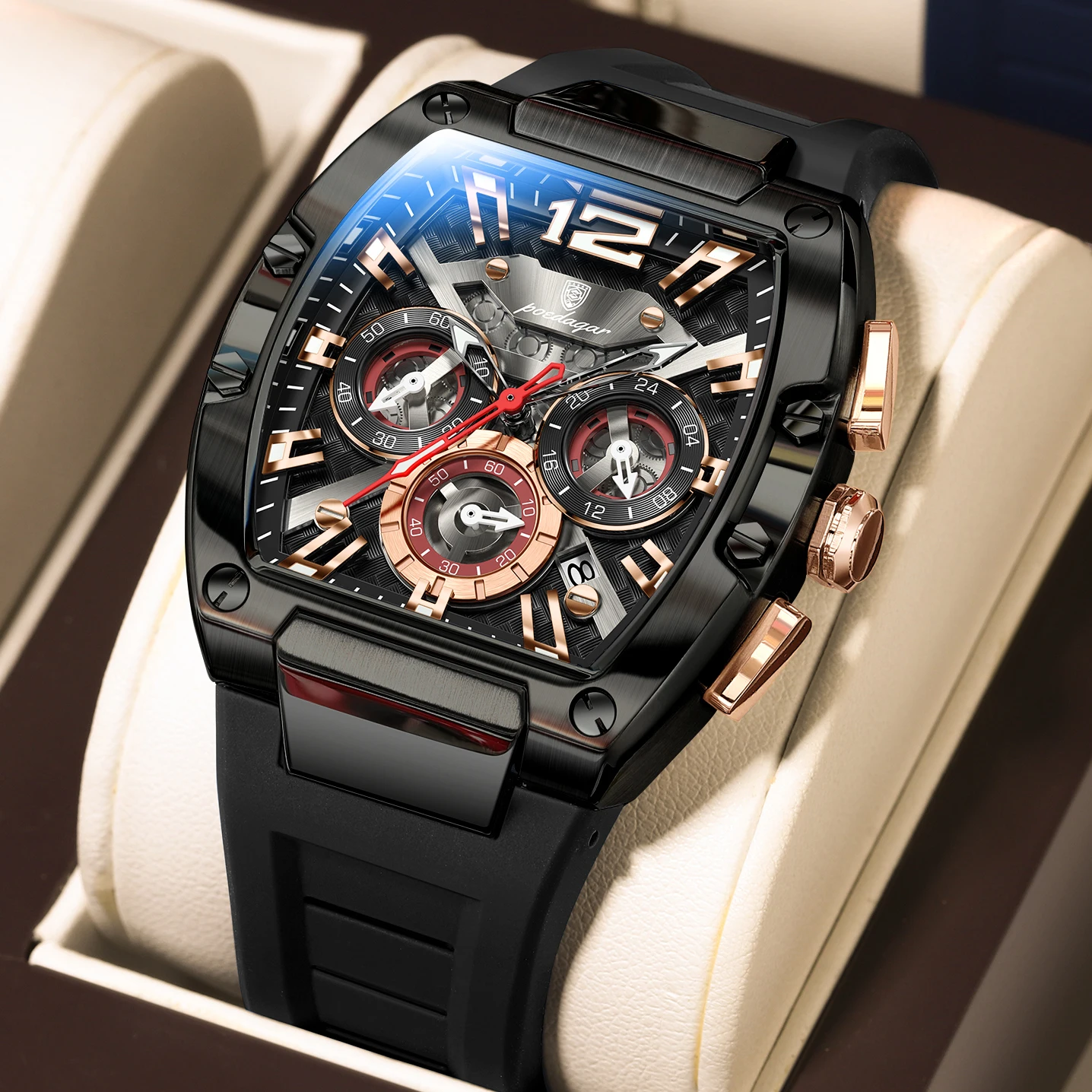 Montre à quartz de luxe pour homme POEDAGAR – Image 5