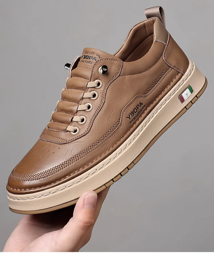 Baskets décontractées pour hommes en cuir – Image 6