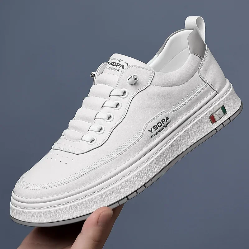 Baskets décontractées pour hommes en cuir – Image 5