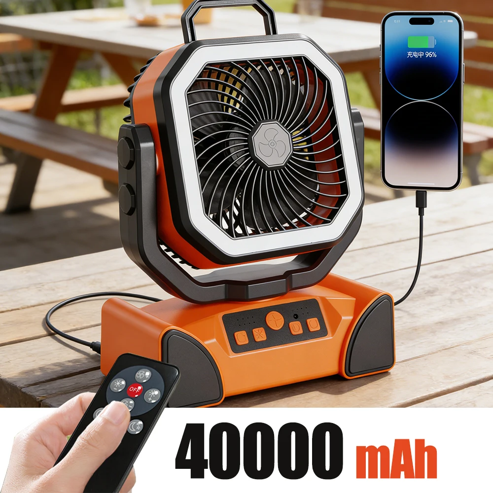 Ventilateur de camping d'extérieur avec réservoir d'eau – Image 5