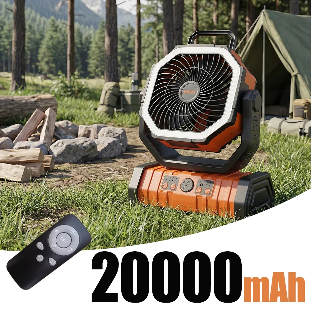 Ventilateur de camping d'extérieur avec réservoir d'eau – Image 3