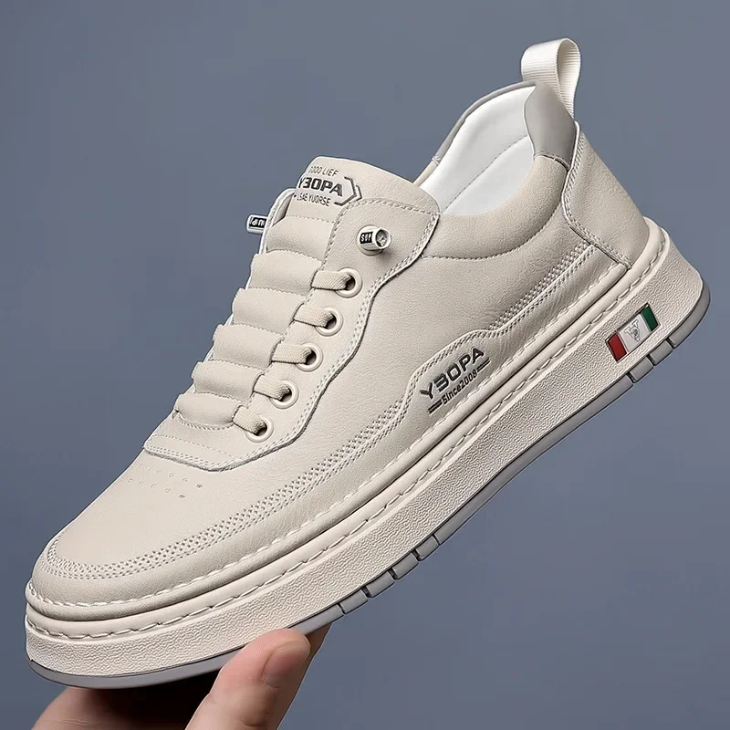 Baskets décontractées pour hommes en cuir – Image 4