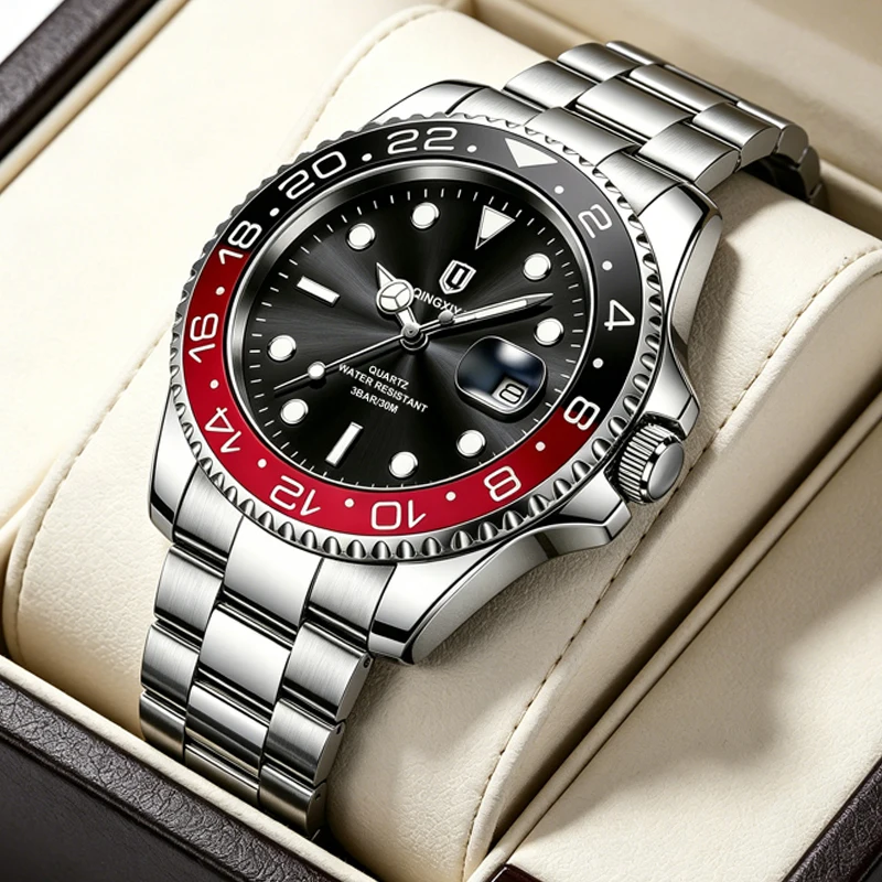 QINGXIYA Montre à quartz pour homme – Image 3
