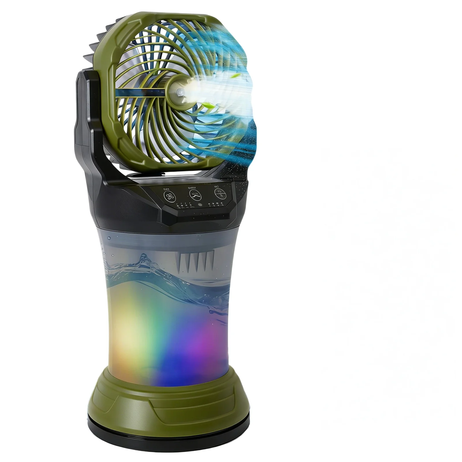 Ventilateur brumisateur portable sur batterie avec 4 vitesses – Image 3