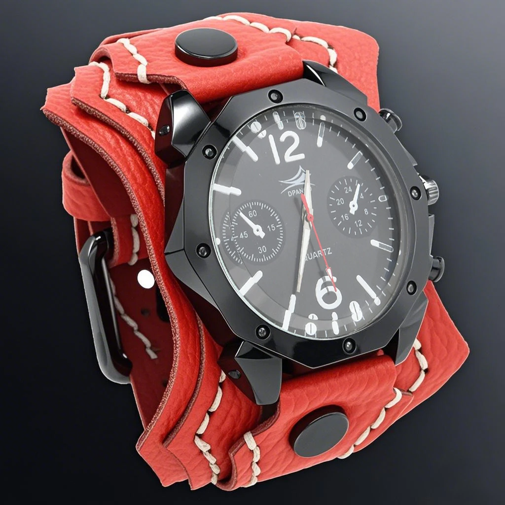 Montre à quartz pour homme style punk – Image 5