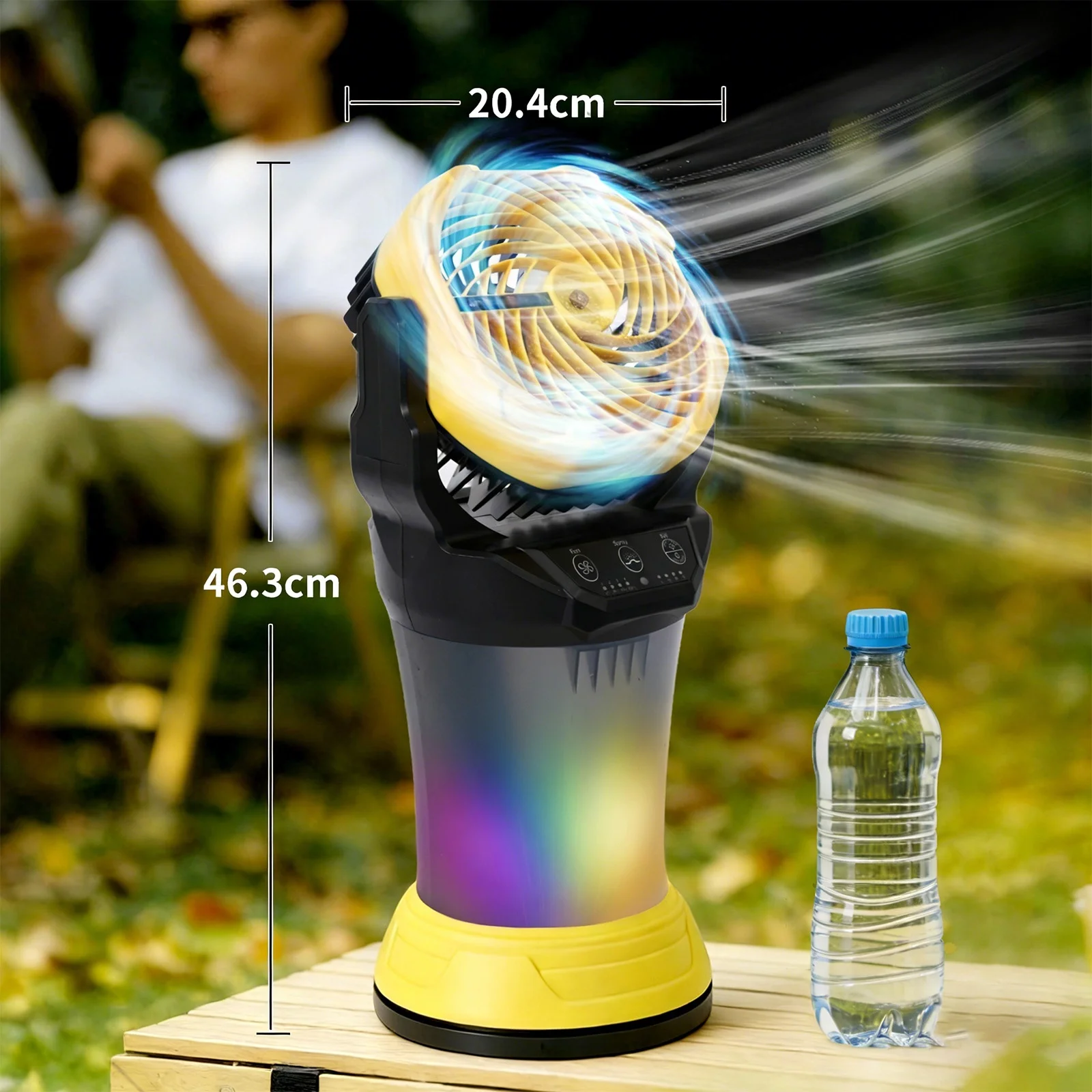 Ventilateur brumisateur portable avec réservoir d'eau – Image 3