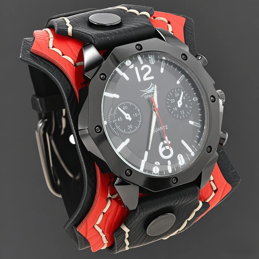 Montre à quartz pour homme style punk – Image 6
