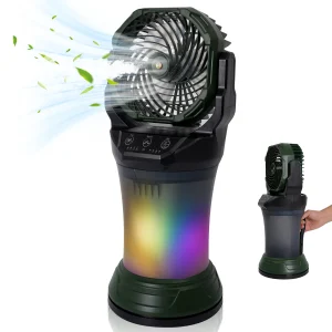 Ventilateur brumisateur – 4 vitesses, oscillation à 180°