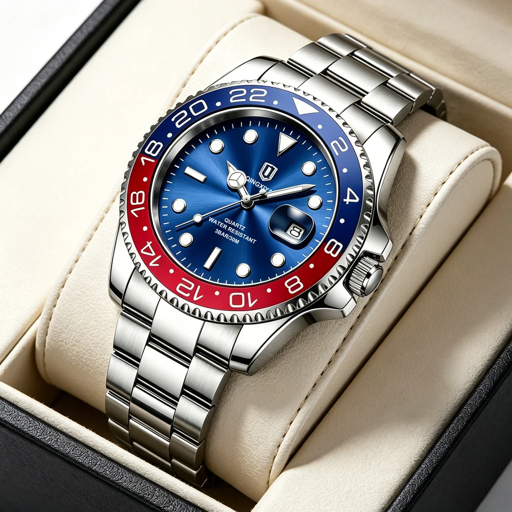 QINGXIYA Montre à quartz pour homme – Image 5