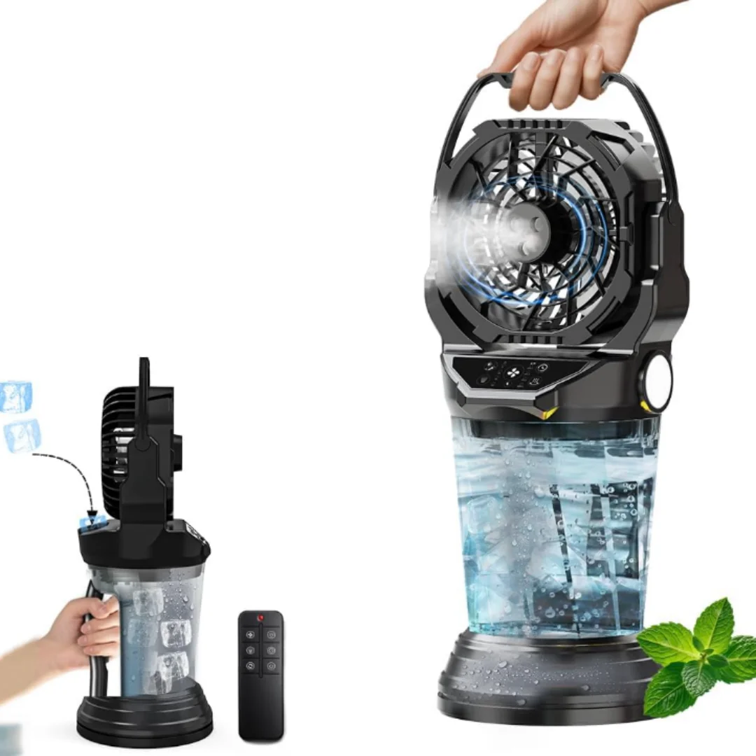 Ventilateur brumisateur portable avec réservoir d'eau – Image 7