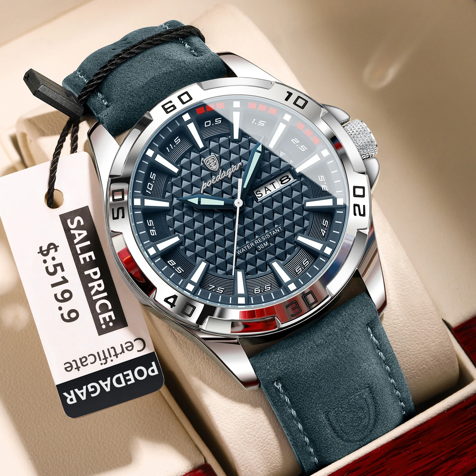 Montre-bracelet pour homme POEDAGAR