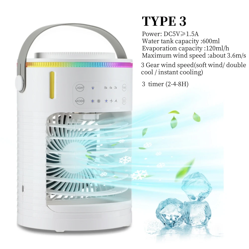 Mini-ventilateur rafraîchisseur d'air portable – Image 3