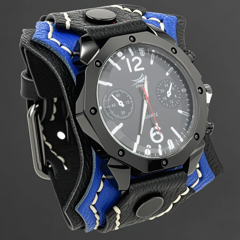 Montre à quartz pour homme style punk – Image 8