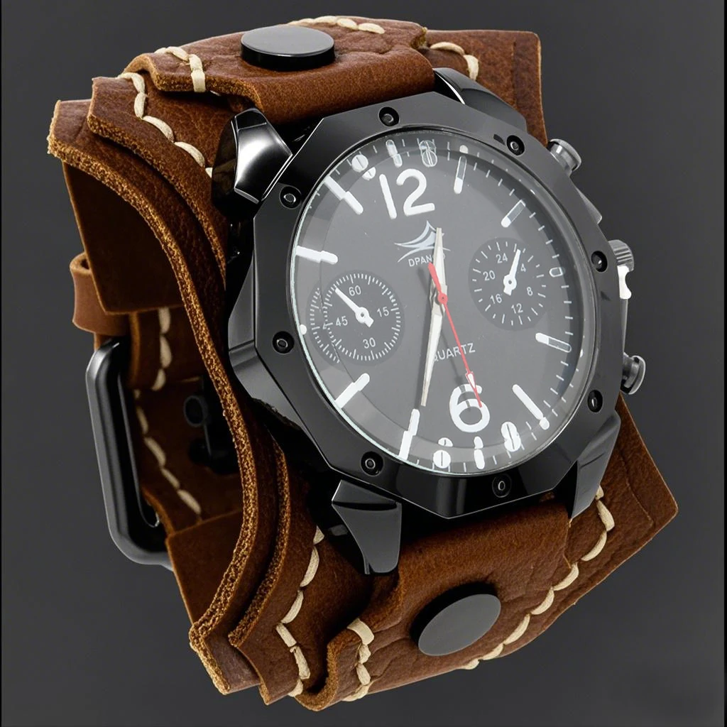 Montre à quartz pour homme style punk – Image 11