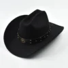 Chapeau de cowboy style western, vintage, à larges bords