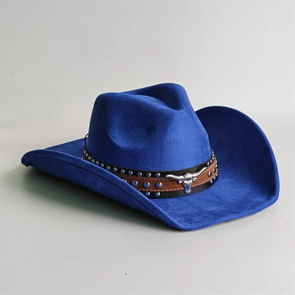 Chapeau de cowboy style rodéo, en daim vintage
