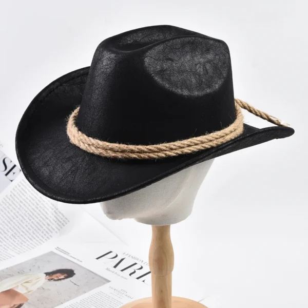 Chapeaux de cowboy de style vintage à bord relevé