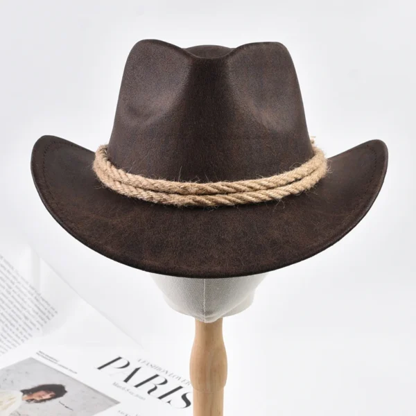 Chapeaux de cowboy de style vintage à bord relevé