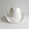 Chapeau de cowboy en paille pour hommes et femmes