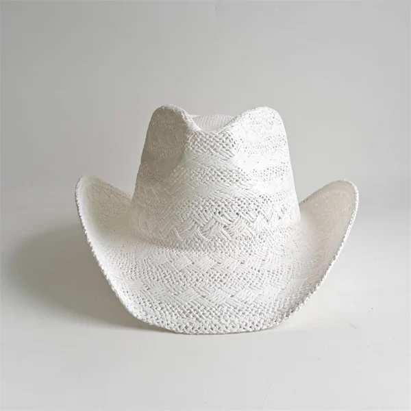Chapeau de cowboy en paille pour hommes et femmes