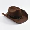Chapeau de cowboy style western, vintage, à larges bords