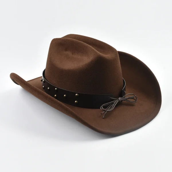Chapeau de cowboy style western, vintage, à larges bords