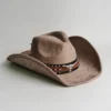 Chapeau de cowboy style rodéo, en daim vintage
