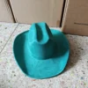 Chapeau de style western en suédine végane