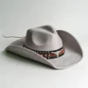 Chapeau de cowboy style rodéo, en daim vintage