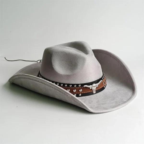 Chapeau de cowboy style rodéo, en daim vintage