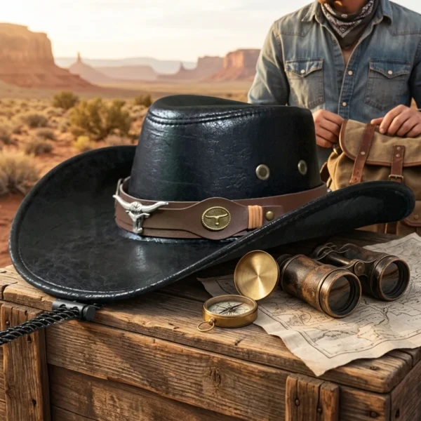Chapeau de cowboy style western, unisexe