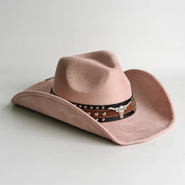 Chapeau de cowboy style rodéo, en daim vintage