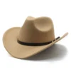 Chapeau unisexe style western vintage (cowboy/cowgirl)