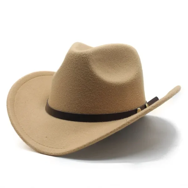 Chapeau unisexe style western vintage (cowboy/cowgirl)