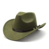 Chapeau unisexe style western vintage (cowboy/cowgirl)