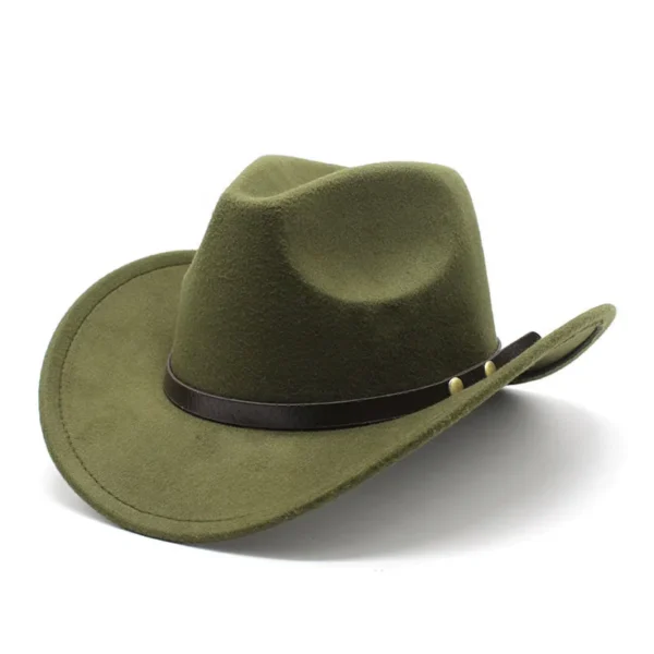 Chapeau unisexe style western vintage (cowboy/cowgirl)