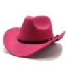 Chapeau unisexe style western vintage (cowboy/cowgirl)