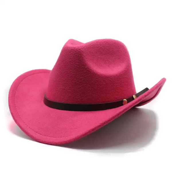 Chapeau unisexe style western vintage (cowboy/cowgirl)